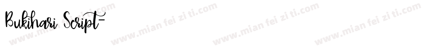 Bukihari Script字体转换
